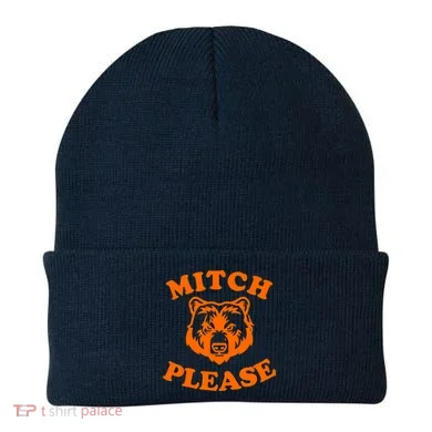 Mitch Please Bear Logo Beanie