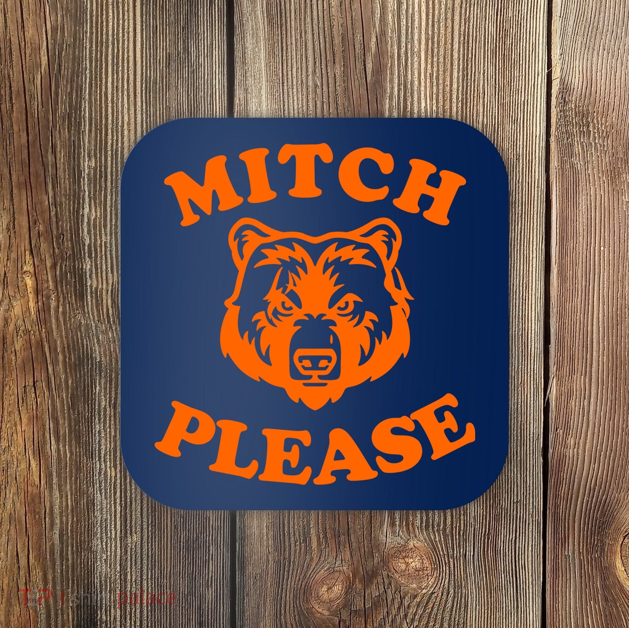 Mitch Please Bear Logo Coaster