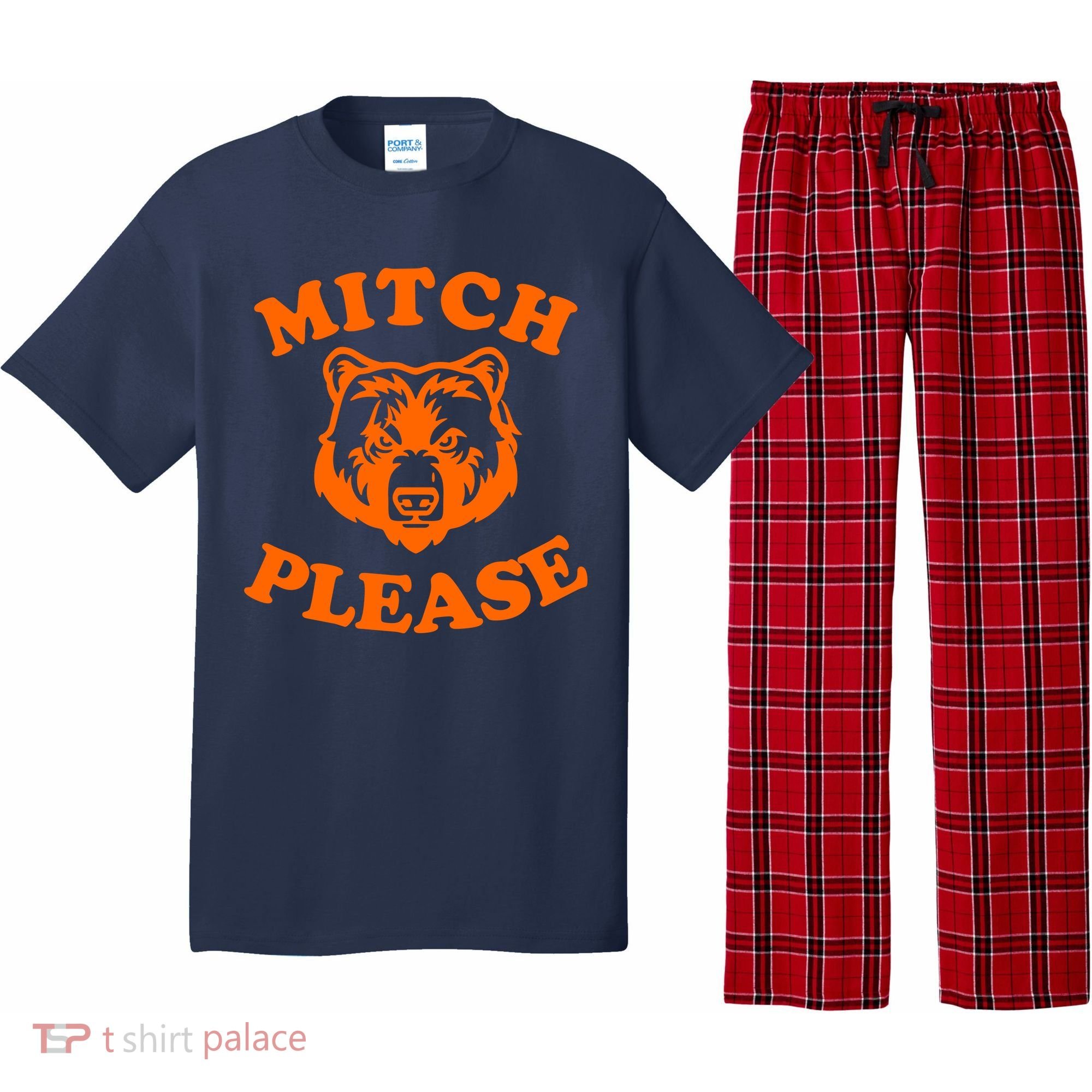 Mitch Please Bear Logo Pajama Set