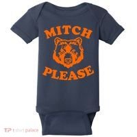 Mitch Please Bear Logo Baby Bodysuit thumb 0