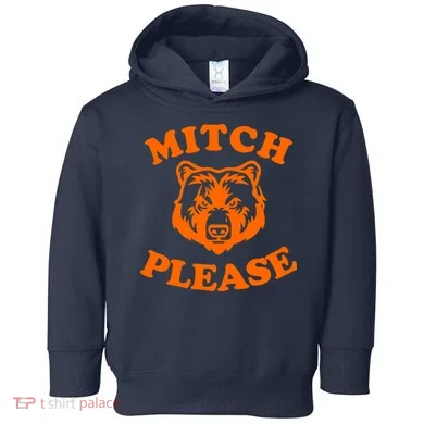 Mitch Please Bear Logo Toddler Hoodie