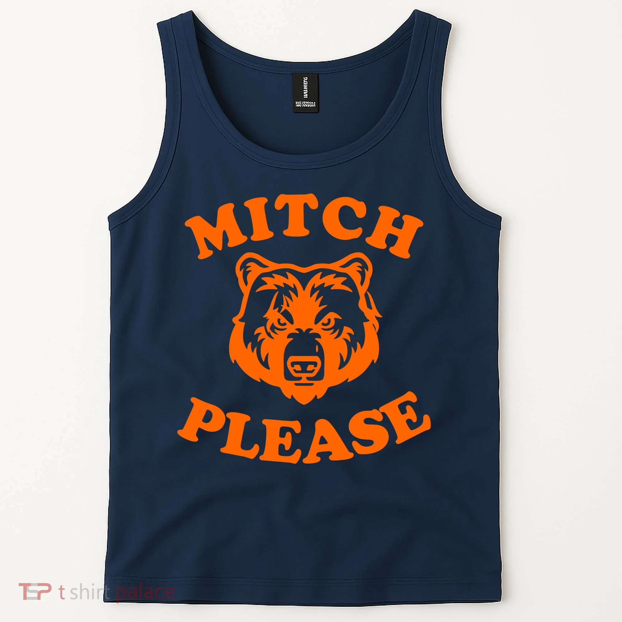 Mitch Please Bear Logo Tank Top