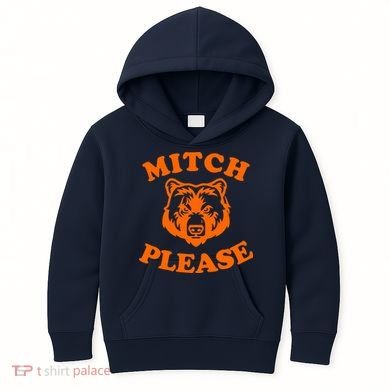 Mitch Please Bear Logo Kids Hoodie
