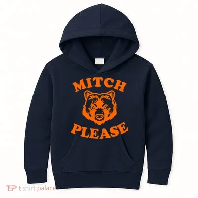 Mitch Please Bear Logo Kids Hoodie