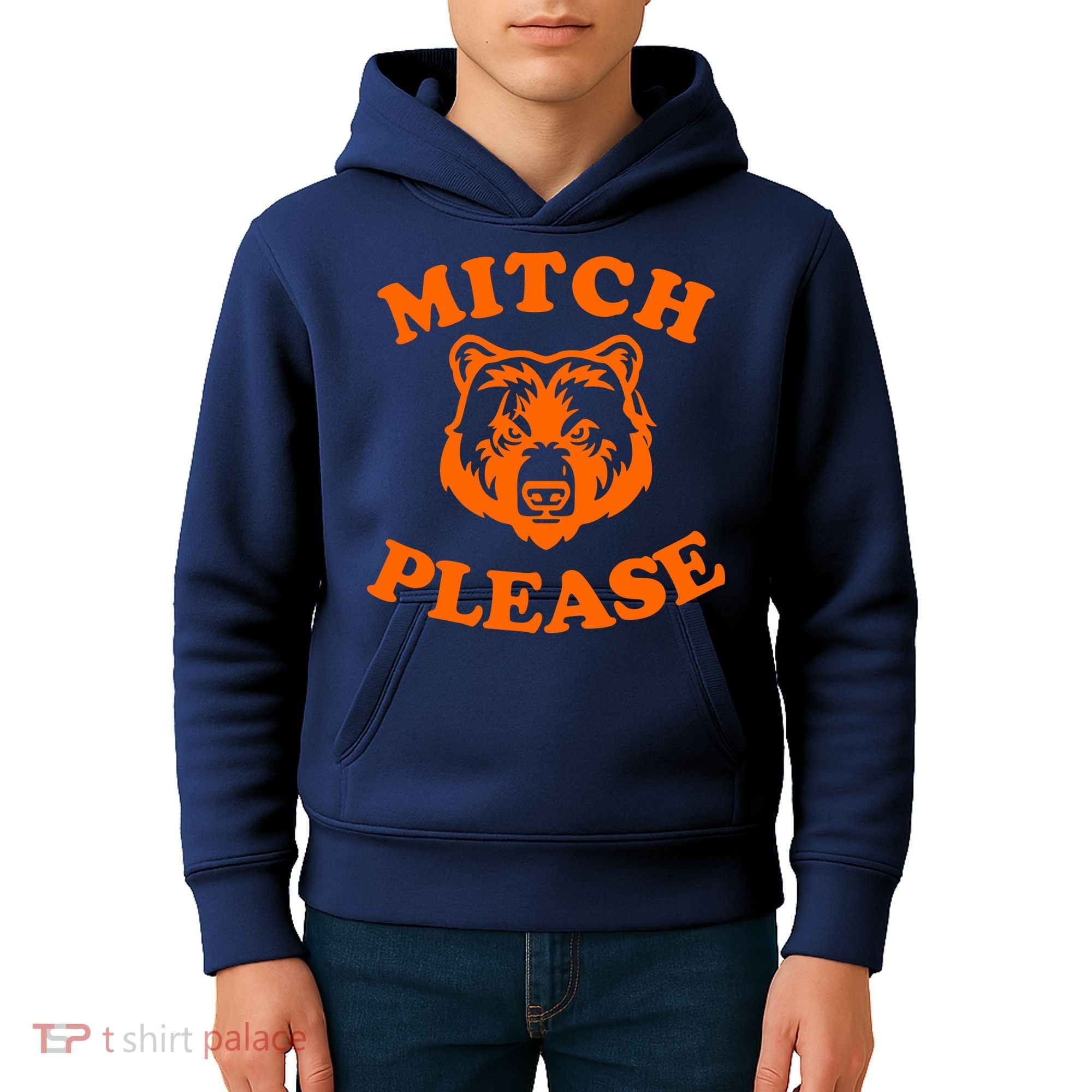 Mitch Please Bear Logo Kids Hoodie