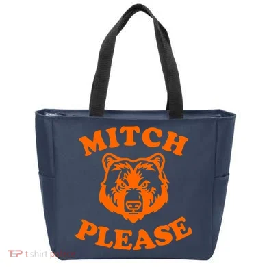 Mitch Please Bear Logo Tote Bag