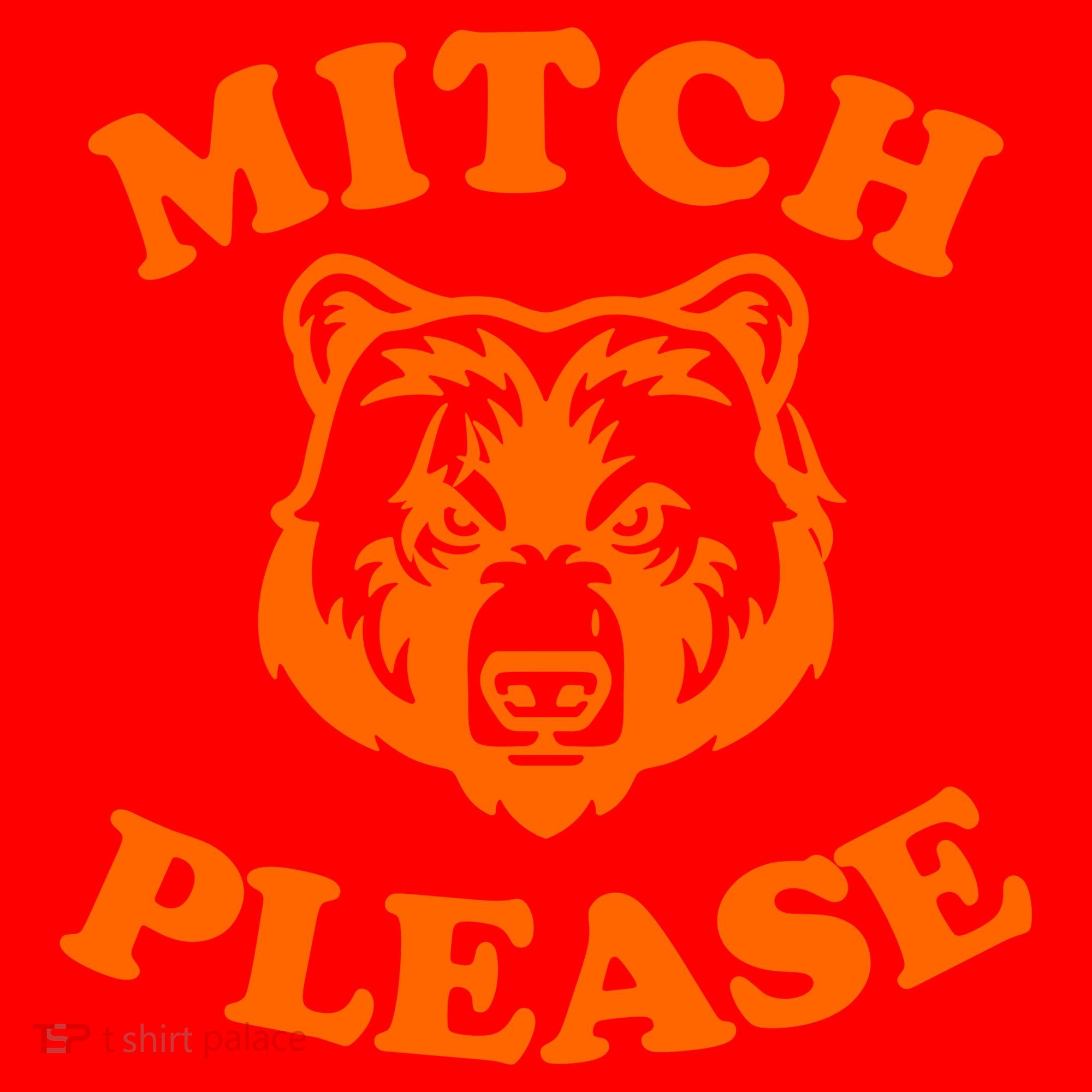 Mitch Please Bear Logo Santa Hat