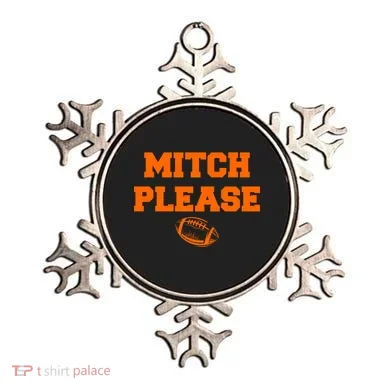 Mitch Please Football Logo Ornament