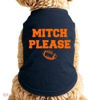Mitch Please Football Logo Doggie Tank thumb 0