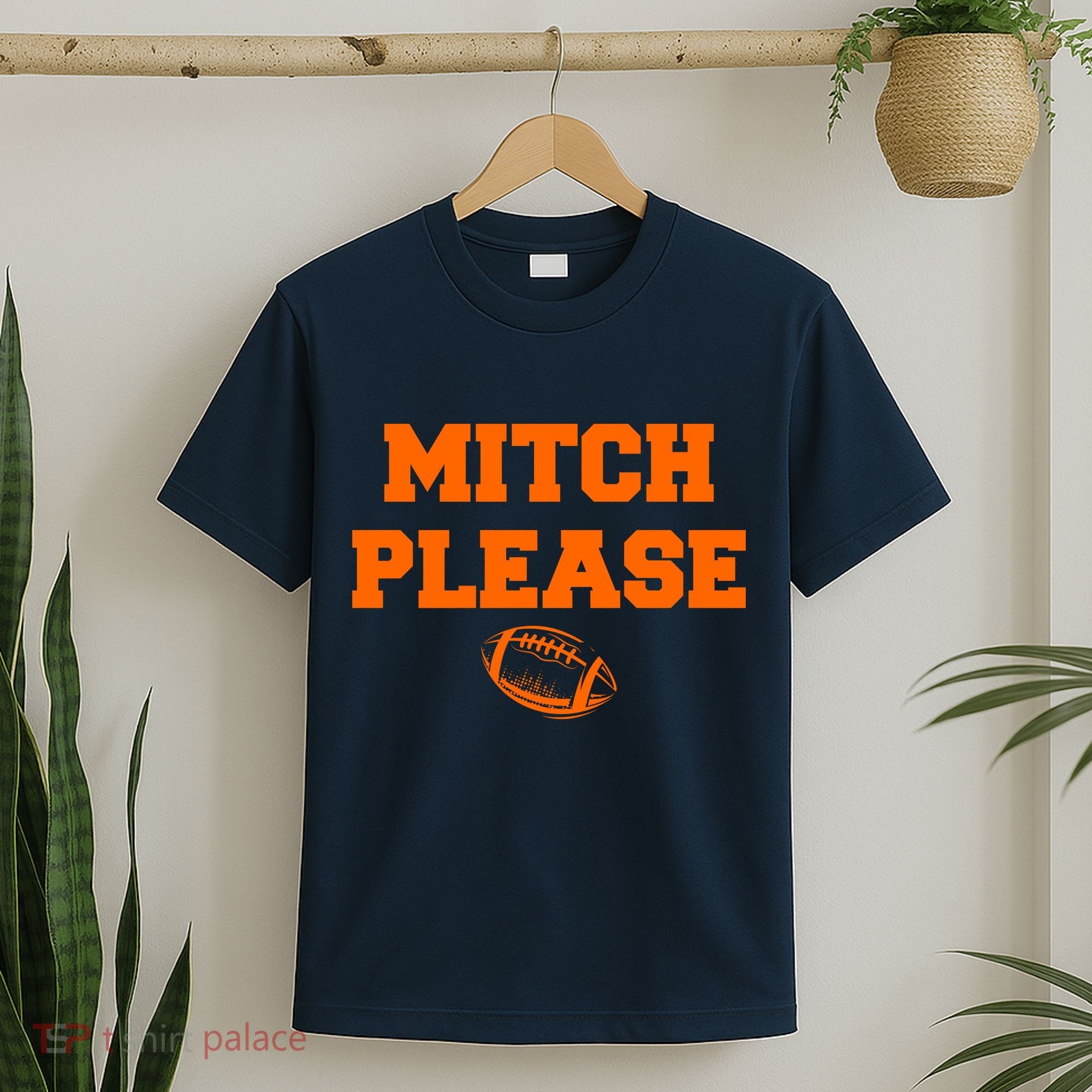 Mitch Please Football Logo T-Shirt