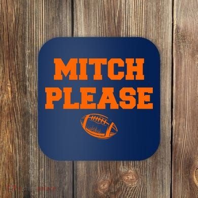 Mitch Please Football Logo Coaster