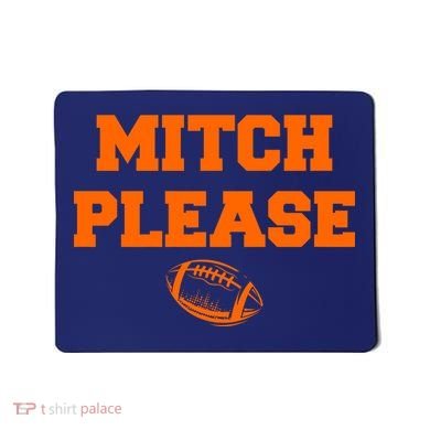 Mitch Please Football Logo Mousepad