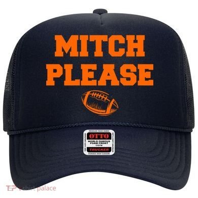 Mitch Please Football Logo Hat
