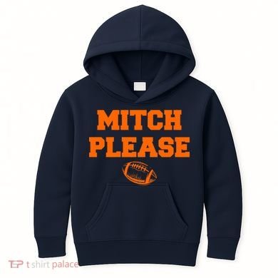 Mitch Please Football Logo Kids Hoodie
