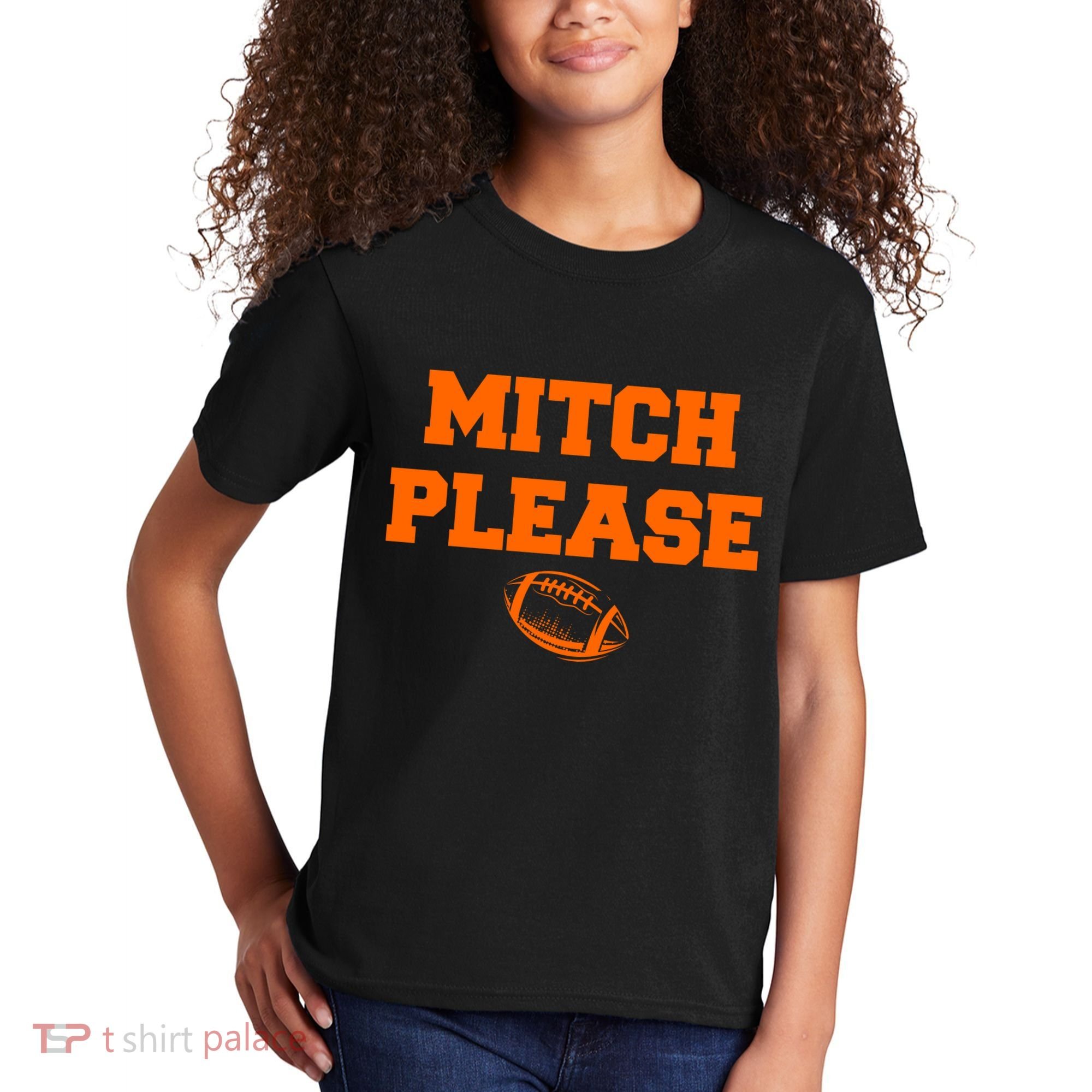 Mitch Please Football Logo Kids T-Shirt
