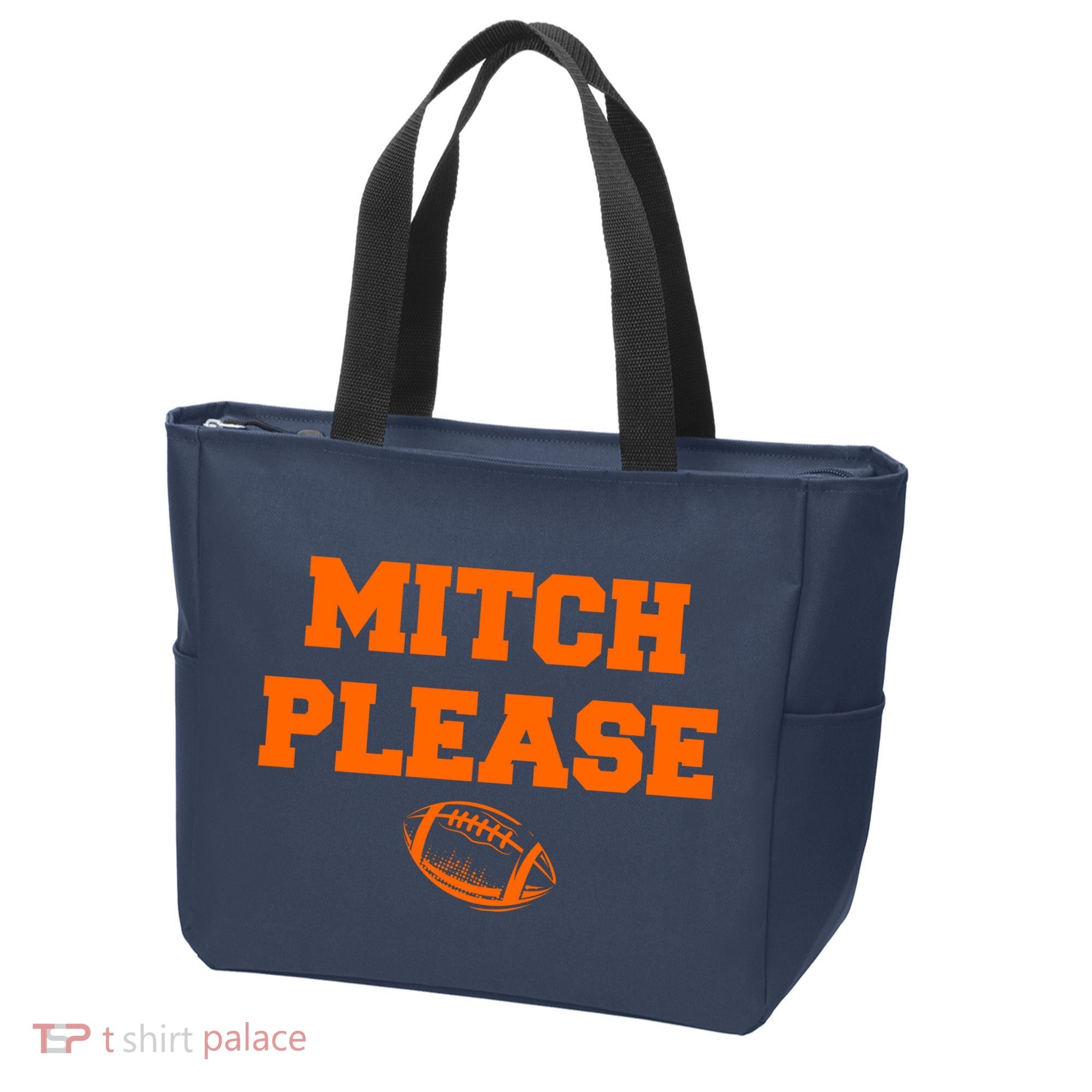 Mitch Please Football Logo Tote Bag