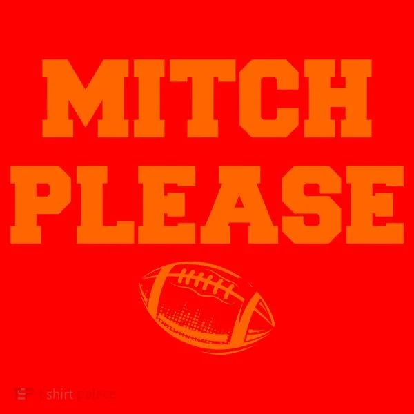 Mitch Please Football Logo Santa Hat