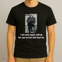 Mittens Bernie Sanders Inauguration Turn On The Heat T-Shirt thumb 3