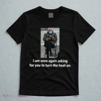 Mittens Bernie Sanders Inauguration Turn On The Heat T-Shirt thumb 5