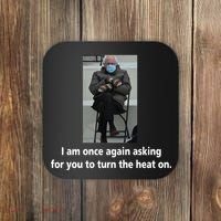Mittens Bernie Sanders Inauguration Turn On The Heat Coaster thumb 0