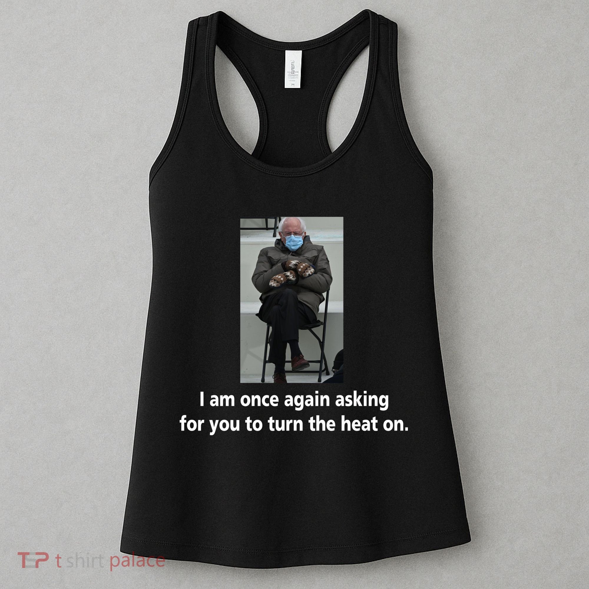 Mittens Bernie Sanders Inauguration Turn On The Heat Women's Tank Top