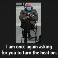 Mittens Bernie Sanders Inauguration Turn On The Heat Toddler Hoodie thumb 2