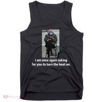 Mittens Bernie Sanders Inauguration Turn On The Heat Tank Top thumb 0