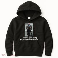 Mittens Bernie Sanders Inauguration Turn On The Heat Kids Hoodie thumb 0