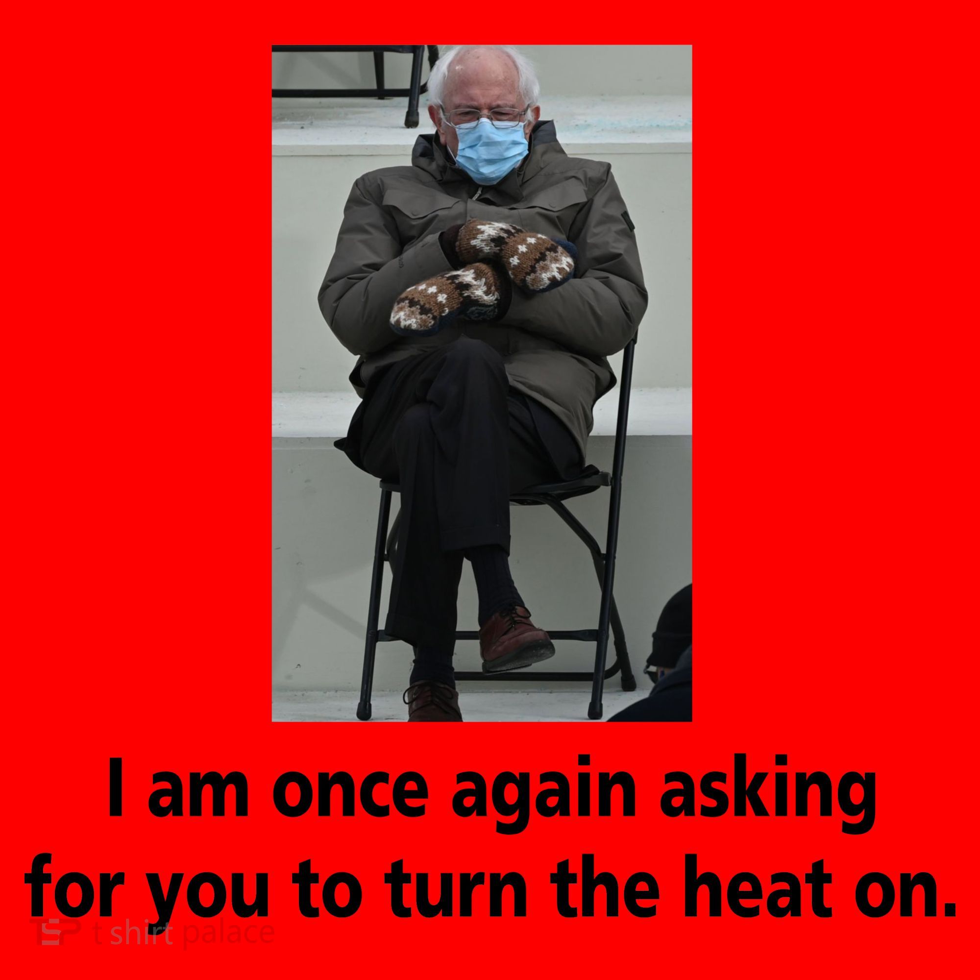 Mittens Bernie Sanders Inauguration Turn On The Heat Santa Hat