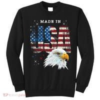 Made In Usa Patriotic American Flag Bald Eagle America Sweatshirt thumb 0