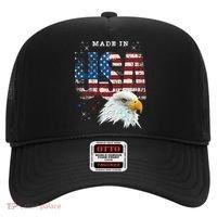 Made In Usa Patriotic American Flag Bald Eagle America Hat thumb 0