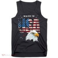 Made In Usa Patriotic American Flag Bald Eagle America Tank Top thumb 0