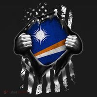 Marshall Islands Usa Flag Marshallese American Women's Hoodie thumb 2