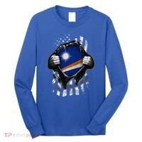 Marshall Islands Usa Flag Marshallese American Long Sleeve Shirt thumb 0
