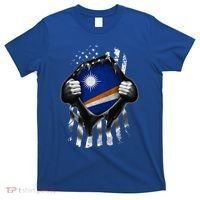 Marshall Islands Usa Flag Marshallese American T-Shirt thumb 0