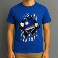 Marshall Islands Usa Flag Marshallese American T-Shirt thumb 3