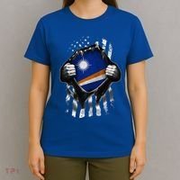 Marshall Islands Usa Flag Marshallese American T-Shirt thumb 4