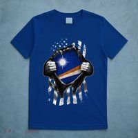 Marshall Islands Usa Flag Marshallese American T-Shirt thumb 5