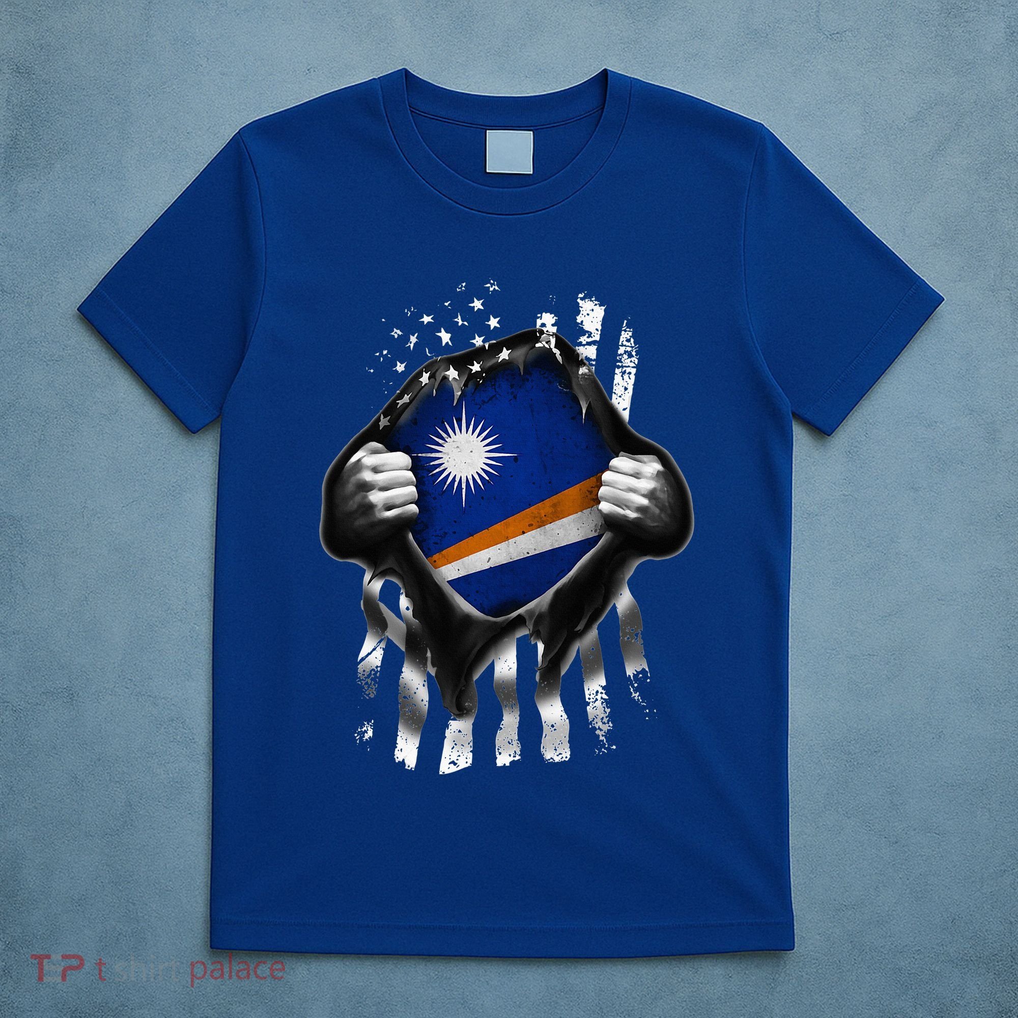 Marshall Islands Usa Flag Marshallese American T-Shirt