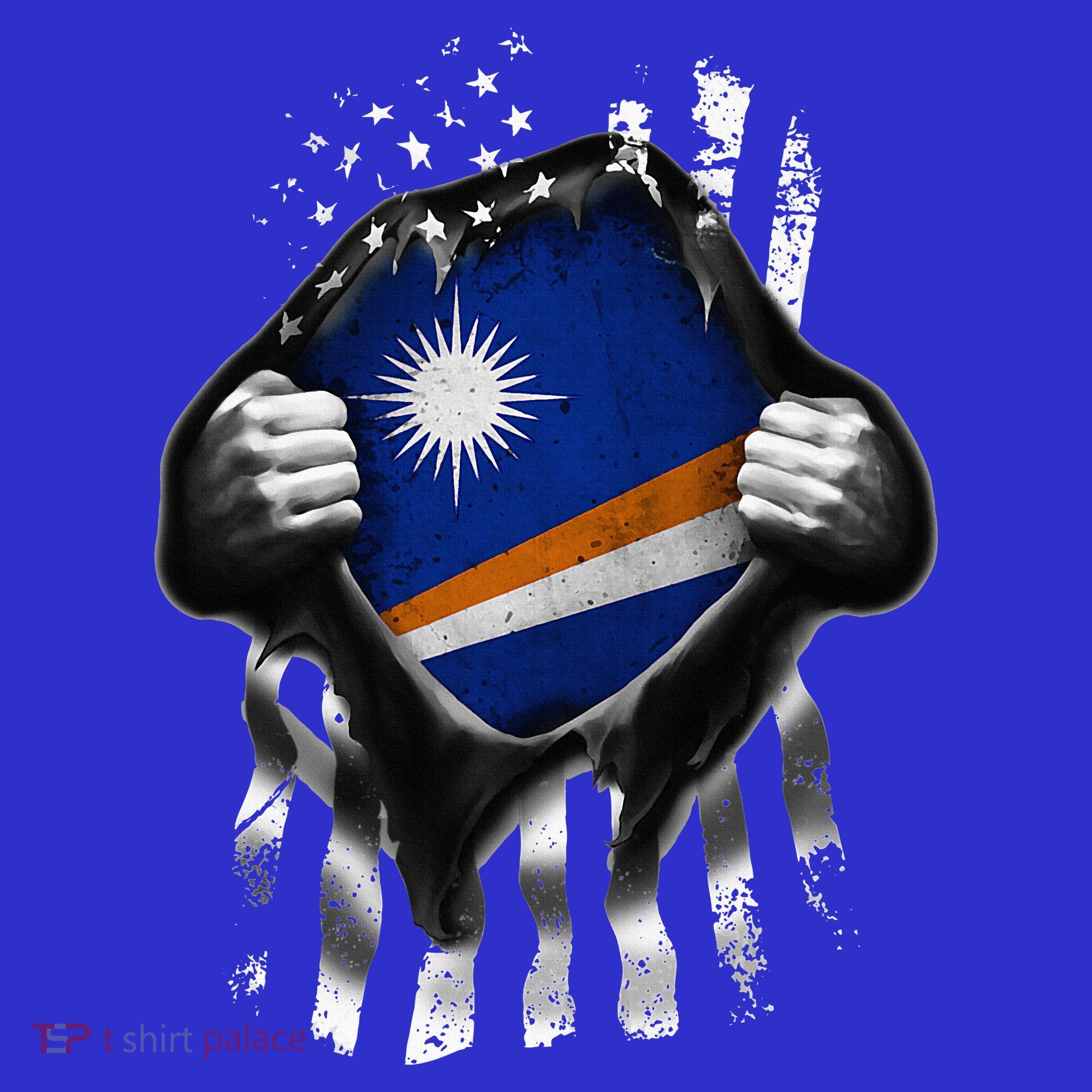 Marshall Islands Usa Flag Marshallese American T-Shirt