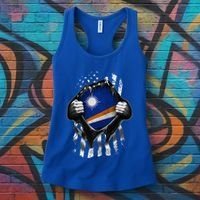 Marshall Islands Usa Flag Marshallese American Women's Tank Top thumb 3