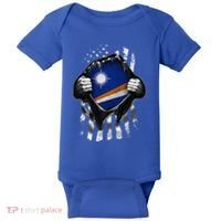 Marshall Islands Usa Flag Marshallese American Baby Bodysuit thumb 0