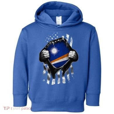 Marshall Islands Usa Flag Marshallese American Toddler Hoodie