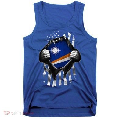 Marshall Islands Usa Flag Marshallese American Tank Top
