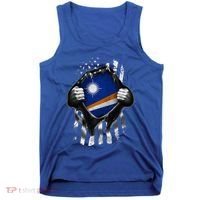 Marshall Islands Usa Flag Marshallese American Tank Top thumb 0