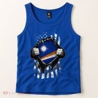 Marshall Islands Usa Flag Marshallese American Tank Top thumb 2