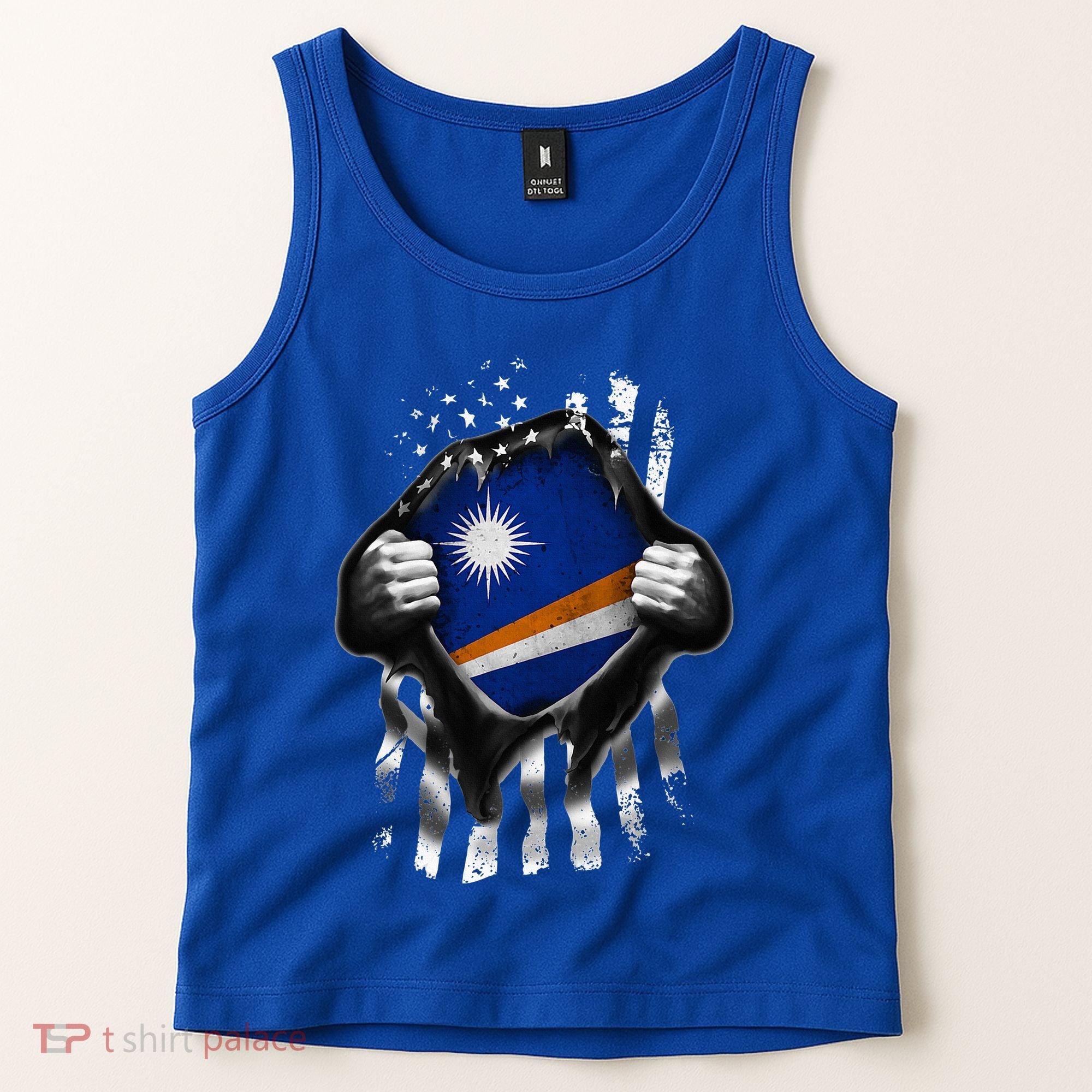 Marshall Islands Usa Flag Marshallese American Tank Top