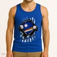 Marshall Islands Usa Flag Marshallese American Tank Top thumb 3