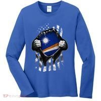 Marshall Islands Usa Flag Marshallese American Women's Long Sleeve Shirt thumb 0