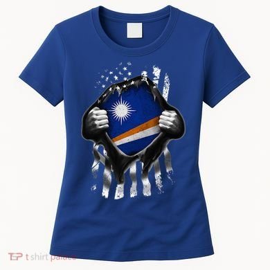 Marshall Islands Usa Flag Marshallese American Women's T-Shirt